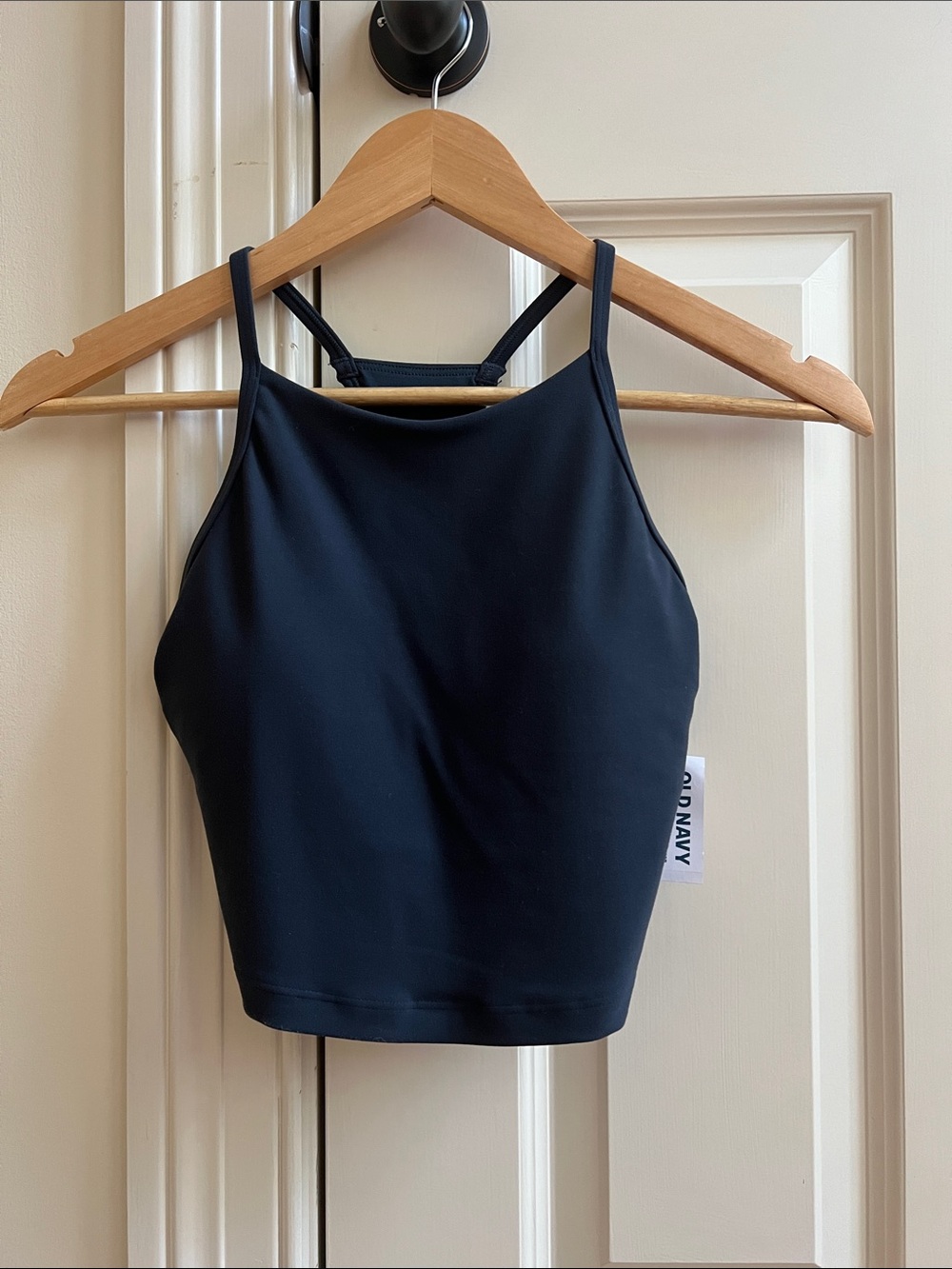 Old Navy Women's Navy High-Neck Cropped Tank Top